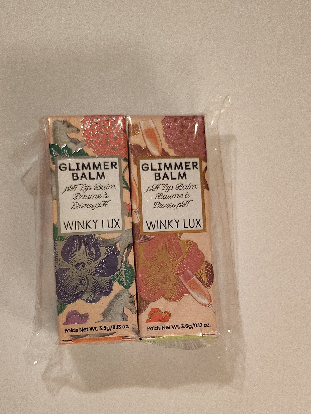 New Set Of 2 Winky Lux Glimmer Balm In Unicorn And Rose